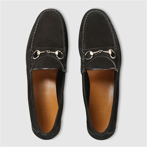 gucci woman loafer|Gucci women's suede loafers.